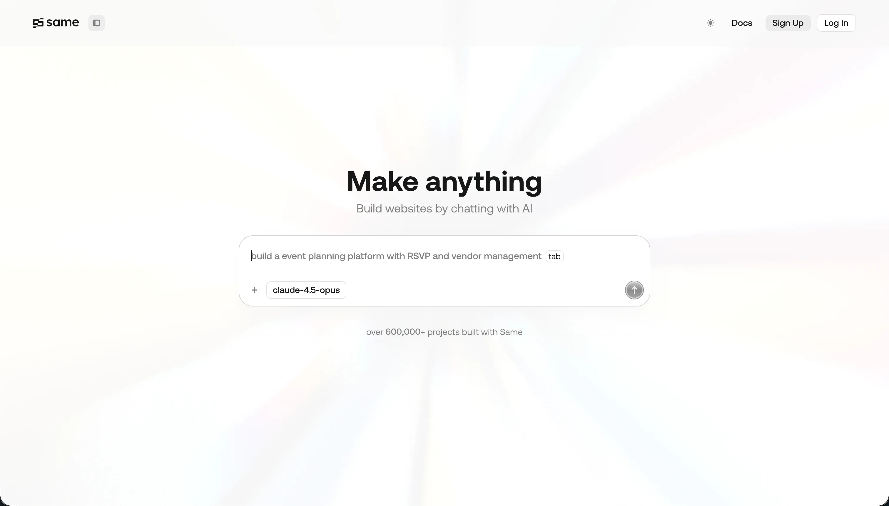 Same.new UI cloning tool homepage - clone any live website interface into editable code