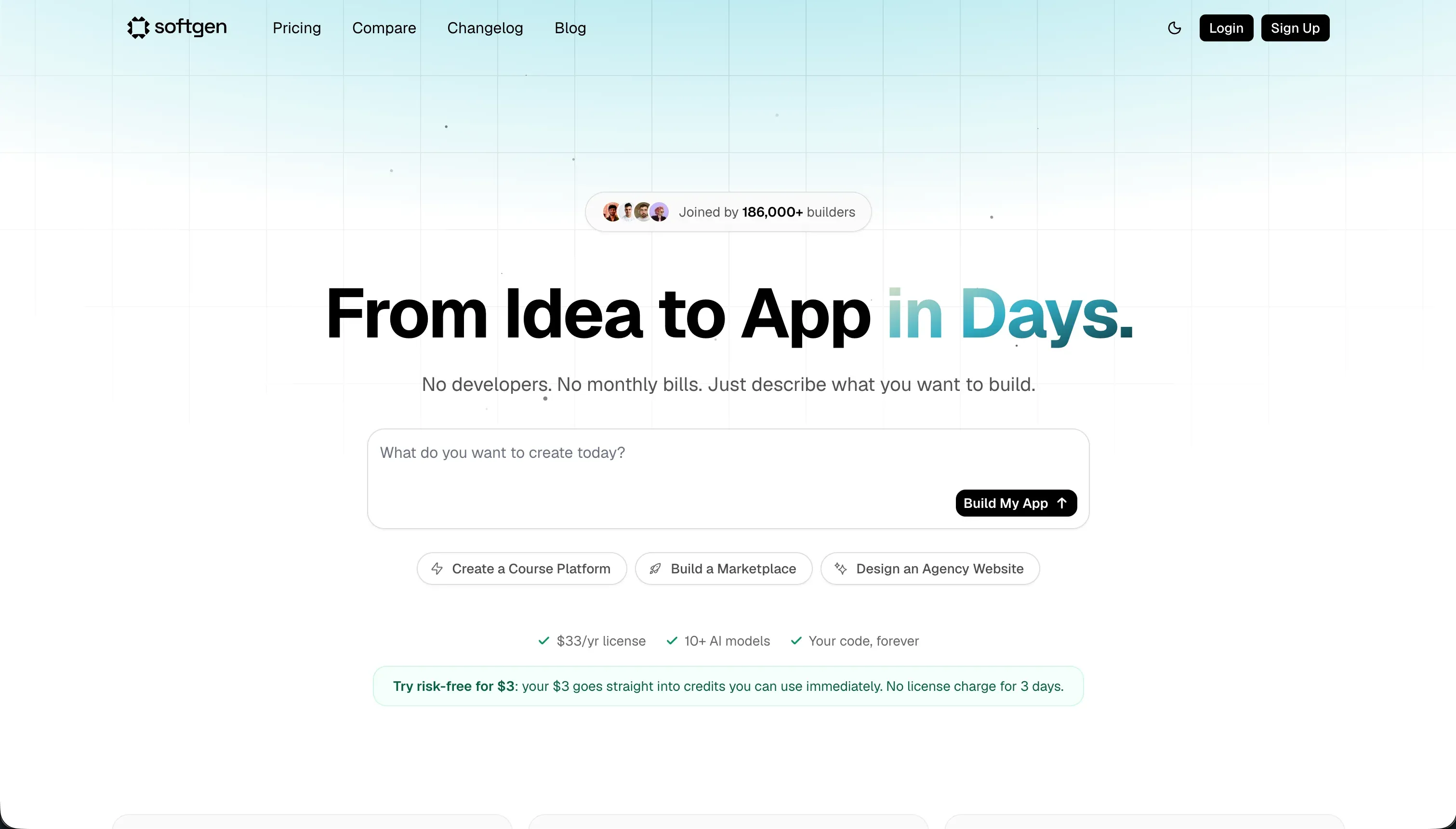 Softgen chat builder
