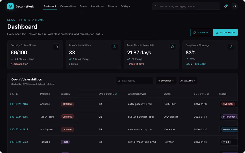 Security operations console app built with Retool