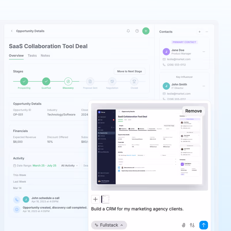 WeWeb AI generating UI design